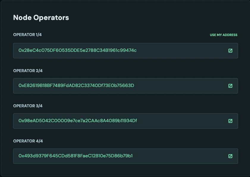 Target validator activation view